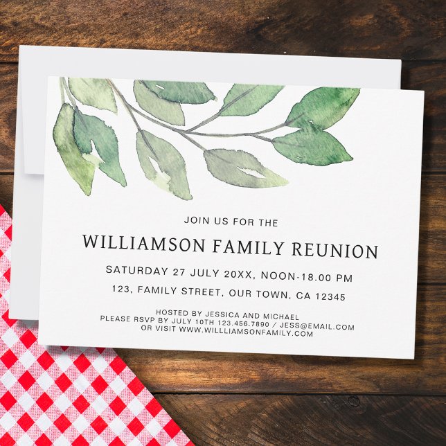 Invitación Reunión familiar moderna (Subido por el creador)