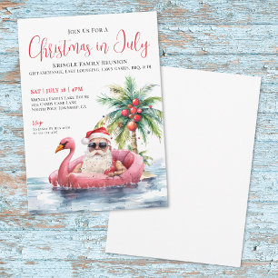 Invitación Reunión Familiar Navidad en Julio