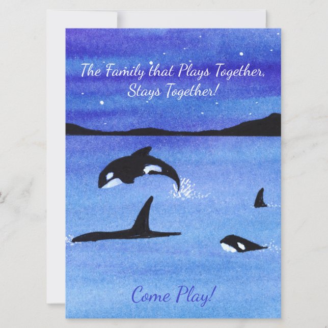 Invitación Reunión familiar Orca (Anverso)