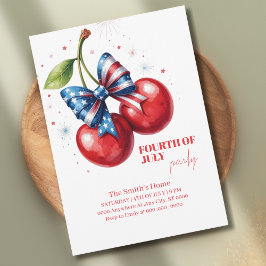 Invitación Reunión Familiar Patriótica Moderna Fiesta del 4 d