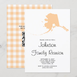 Invitación Reunión Familiar Peach Alaska