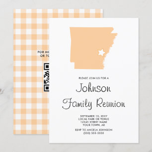 Invitación Reunión Familiar Peach Arkansas