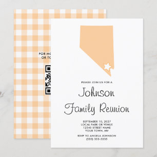 Invitación Reunión familiar Peach Nevada