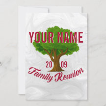 Reunión familiar personalizada de árbol vivo