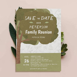 Invitación Reunión familiar Potluck Picnic Primavera otoño ot