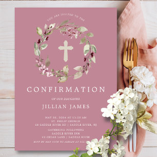 Invitación Reunión Graceful First Confirmation Invitation