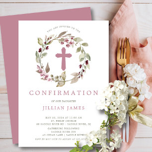 Invitación Reunión Graceful First Confirmation Invitation