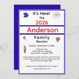 Invitación Reunión patriótica familiar