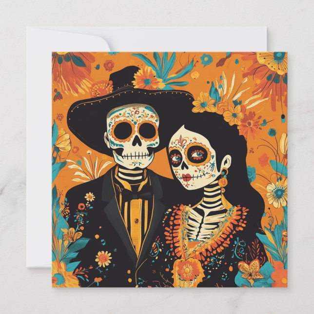 Invitación Reunión personal Día de los Muertos (Anverso)