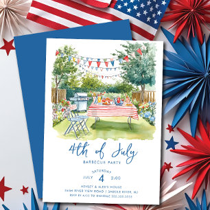 Invitación Reunión roja, blanca y azul