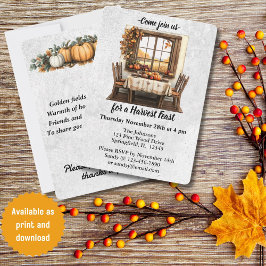 Invitación Reunión Rustica de Acción de Gracias