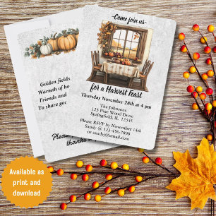 Invitación Reunión Rustica de Acción de Gracias