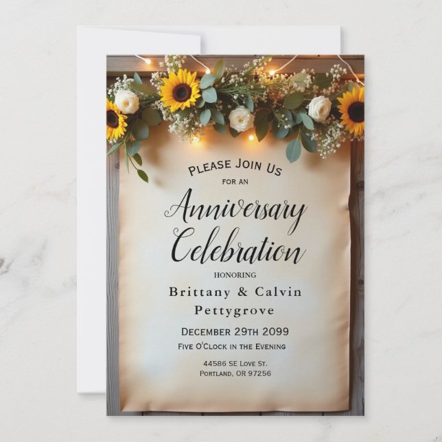 Invitación Reuniones Rústicas de la Hora Dorada (Anverso)