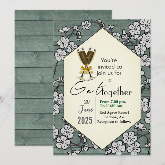 Invitación Reunirse  (Anverso / Reverso)