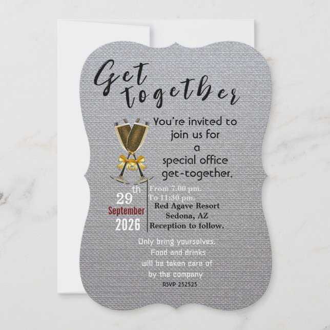 Invitación Reunirse  (Anverso)