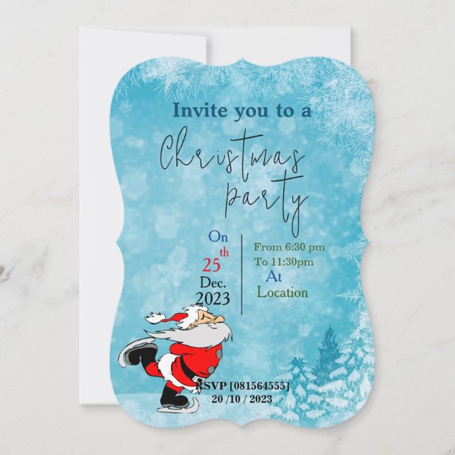 Invitación Reunirse para Navidades (Anverso)
