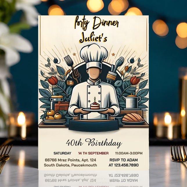 Invitación Revel Mens Cena masculina para adultos elegante cu (Subido por el creador)