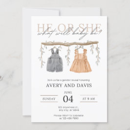 Invitación Revelación de género