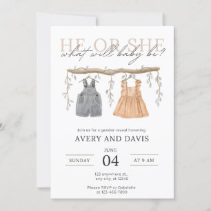 Invitación Revelación de género