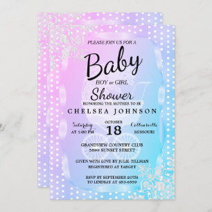 Invitación Revelación de género 👶 Baby Shower