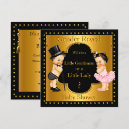 Invitación Revelación de género Baby Shower Niño o Niña Lt Mo