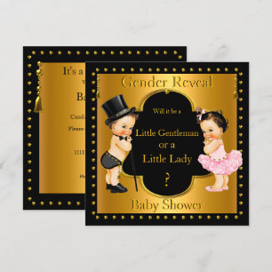 Invitación Revelación de género Baby Shower Niño o Niña Lt Mo