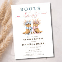 Revelación de género Boots or Bows Western 