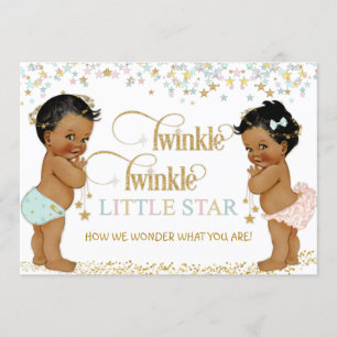 Invitación Revelación de género de bebé Twinkle Little Star É