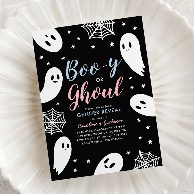 Invitación Revelación de género de Halloween (Subido por el creador)
