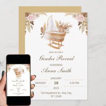 Revelación de género de la flor de color de agua b