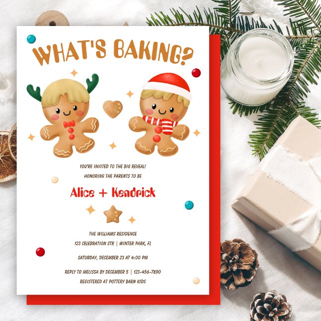 Invitación Revelación de género de los Navidades que hacen pa (Subido por el creador)