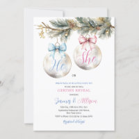 Revelación de género de los Navidades rosa azul ba
