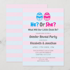 Invitación Revelación de género de polluelos
