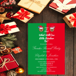 Invitación Revelación de género de renos