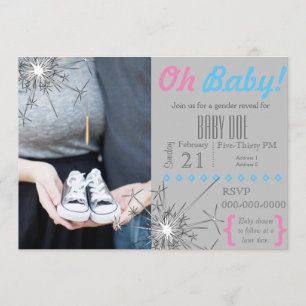 Invitación Revelación de género de Sparkler