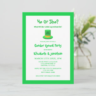 Invitación Revelación de género del pequeño duende