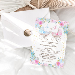 Invitación Revelación de género él o ella