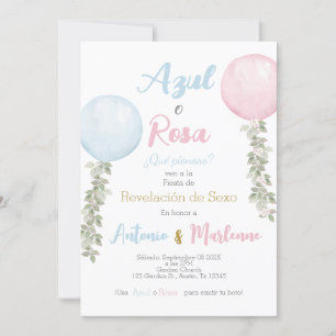 Invitación Revelación de género en España
