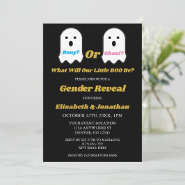 Invitación Revelación de género fantasma Booy o Ghoul Hallowe