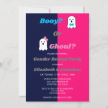 Revelación de género fantasma Booy o Ghoul Hallowe