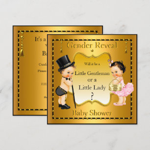Invitación Revelación de género Fiesta de bebé Niño o Niña Go