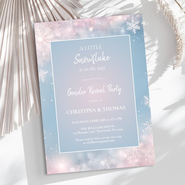 Invitación Revelación de género invernal (Subido por el creador)