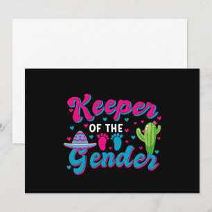 Invitación Revelación de género mexicano Baby Shower del Cinc