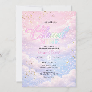 Invitación Revelación de género Nube Arcoíris Nueve Cielo Bri