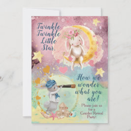 Invitación Revelación de género o Baby Shower gemela