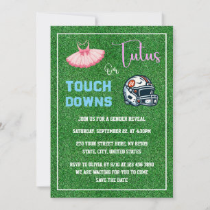 Invitación Revelación de género o tutus