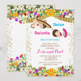 Invitación Revelación de género Señor o Señorita Fiesta