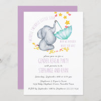 Revelación de género Twinkle Twinkle Elephant Lila