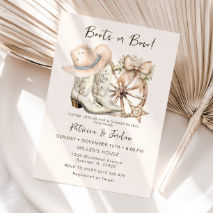 Invitación Revelación de los boots occidentales o el género d