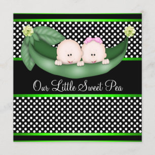 Invitación Revelación De Peas En Un Género De Pod